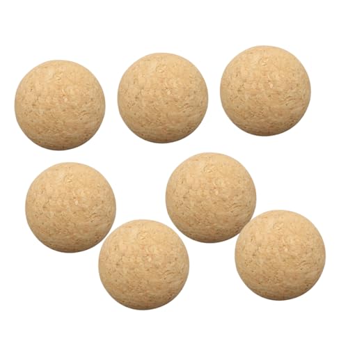 Milisten 7 Stück Table Football Accessoires Foose-Tisch Tischfussball Tischfußball-Tischplatte Kickertisch Tischkicker Ersatz Tischfußballturnier Kicker-Couchtisch Freizeitball Holz Beige von Milisten
