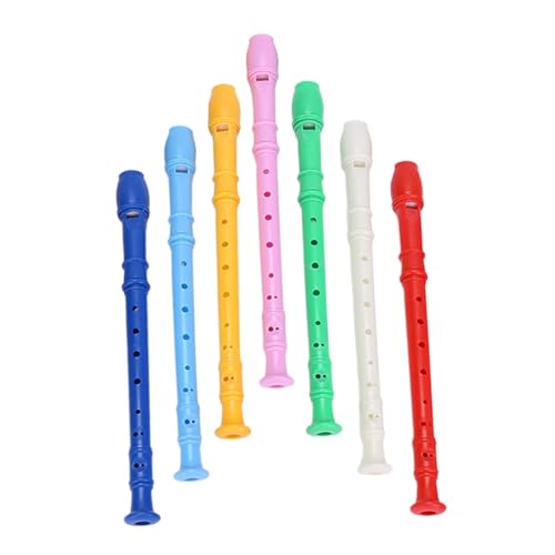 Milisten 7 Stück Teiliges Blockflöten für Anfänger Sopran Recorder Bunten Farben Musikspielzeug für Junge Musiker für Schule und Freizeit von Milisten