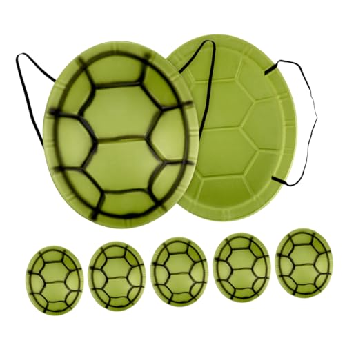 Milisten 7 Stück Teiliges EVA Schildkrötenpanzer Kostüm Set für Leichtes Langlebiges Halloween und Karnevalskostüm Auffälliges Cosplay Zubehör für Jungen und Mädchen von Milisten