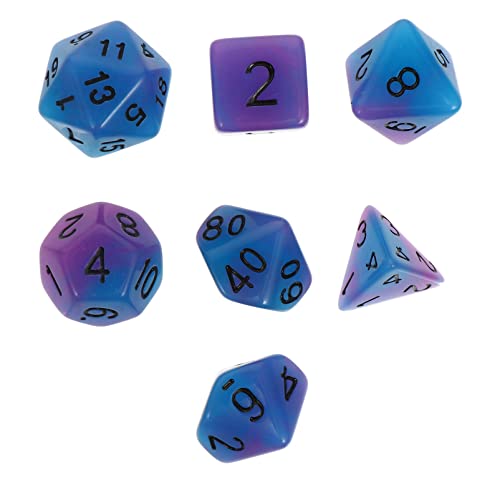 Milisten 7 Stück Teiliges Set Leuchtende Zweifarbige Würfel aus Kreative Mehrseitige Würfel für Partys Einzigartiges Design und Langlebige Spielrequisiten Milisten 7 Stück Teiliges Set Leuchtende Zweifarbige Würfel aus Kreative Mehrseitige Würfel für Partys Einzigartiges Design und Langlebige Spielrequisiten von Milisten