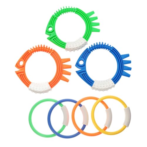 Milisten 7 Stück Teiliges Tauchspielzeug Tauchringe und Tauchfische und Wasserspielzeug für Pools und Strände Leicht und Tragbar Unterwassertraining Milisten 7 Stück Teiliges Tauchspielzeug Tauchringe und Tauchfische und Wasserspielzeug für Pools und Strände Leicht und Tragbar Unterwassertraining von Milisten