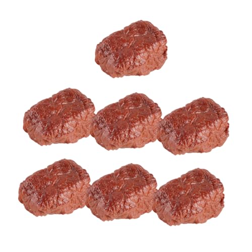 Milisten 7 Stück künstliches Fleisch darüber hinaus Rindfleisch simulieren Steak simulieren groß Party Simulationsfleisch echt aussehendes falsches Fleisch PVC Milisten 7 Stück künstliches Fleisch darüber hinaus Rindfleisch simulieren Steak simulieren groß Party Simulationsfleisch echt aussehendes falsches Fleisch PVC von Milisten