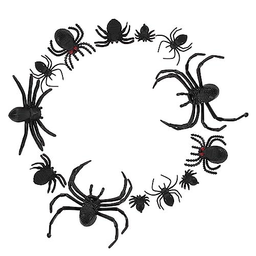 Milisten 70Stücke Gruselige Spinnen Requisiten für Halloween Partys Spaß und Überraschungen für Freunde und Gäste Dekoration für Gruselige Anlässe von Milisten