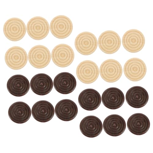 Milisten 72 Stück Hölzerne Schachstücke Dame Spielzubehör Schach für Brettspiel Schachbrett zubehör Schachbrett Milisten 72 Stück Hölzerne Schachstücke Dame Spielzubehör Schach für Brettspiel Schachbrett zubehör Schachbrett von Milisten