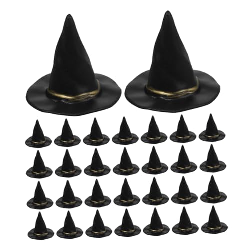 Milisten 72stücke Hexenhüte in Schwarz Zum Basteln Kleine Hüte Für Puppenhäuser Und Minihut-Dekorationen Als Halloween-Party-zubehör Und DIY-Material von Milisten