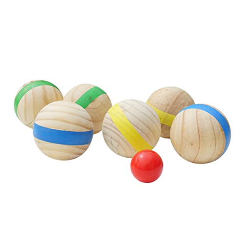 Milisten 7Stücke Holz Sportkugeln Für Teiliges Für Outdoor Aktivitäten Freizeitbeschäftigung Für Robuste Und Sichere Materialien Zufällige Farben Milisten 7Stücke Holz Sportkugeln Für Teiliges Für Outdoor Aktivitäten Freizeitbeschäftigung Für Robuste Und Sichere Materialien Zufällige Farben von Milisten