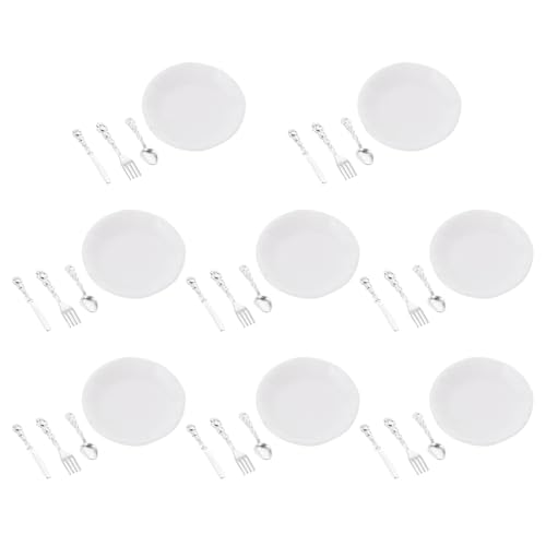 Milisten 8 Sätze Teiliges Mini Geschirr Hochwertigem mit Messer Gabel Löffel für Puppenhausküche Detailreiches Miniatur Besteck Zubehör als Mini Haus Tischdeko Milisten 8 Sätze Teiliges Mini Geschirr Hochwertigem mit Messer Gabel Löffel für Puppenhausküche Detailreiches Miniatur Besteck Zubehör als Mini Haus Tischdeko von Milisten