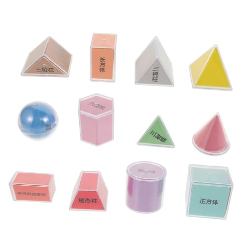 Milisten 8 Stück Geometriemodell Bunte geometrische Körper Volumenmessgeräte Geometrische Körper für Lehrer 3D-Formen für Unterrichtsaktivitäten mehrfarbige mathematische Formen Plastik Milisten 8 Stück Geometriemodell Bunte geometrische Körper Volumenmessgeräte Geometrische Körper für Lehrer 3D-Formen für Unterrichtsaktivitäten mehrfarbige mathematische Formen Plastik von Milisten