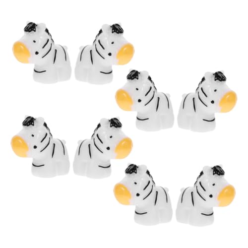 Milisten 8 Stück Harzfiguren Tierfiguren Minifigur Zebra Miniaturfiguren Kleine Tierfiguren Zebra Figur Zebra Kleine Tiere Zebra Partygeschenke Tierfiguren von Milisten