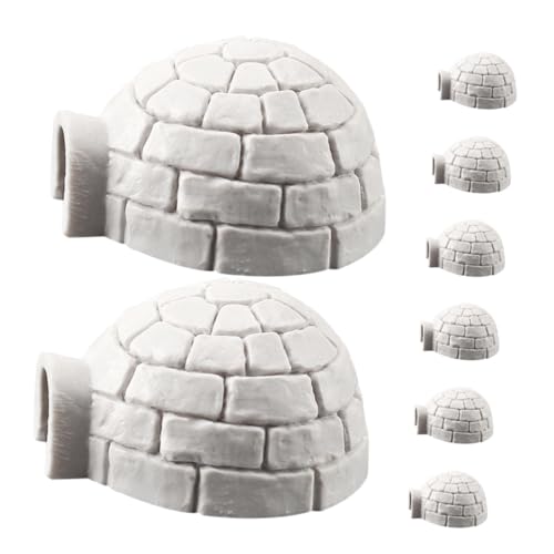 Milisten 8 Stück Iglu-Modell Miniaturfigur Mini-Modell Simulation Iglu-Figur Weihnachtspuppenhaus-miniaturen Figuren Für Kleinkinder Feenhäuser Für Weiß Harz Milisten 8 Stück Iglu-Modell Miniaturfigur Mini-Modell Simulation Iglu-Figur Weihnachtspuppenhaus-miniaturen Figuren Für Kleinkinder Feenhäuser Für Weiß Harz von Milisten