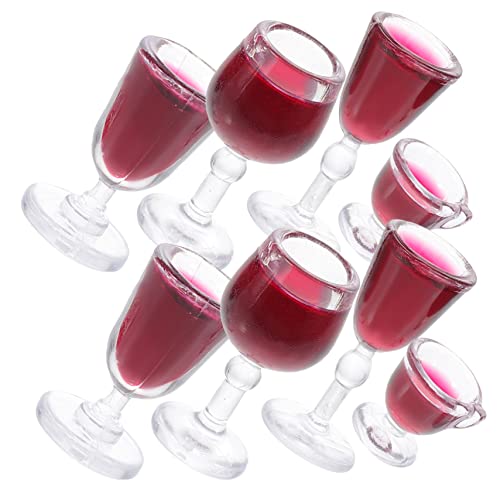 Milisten 8 Stück Mini -Weinglasmodell Miniatur-Puppenhauszubehör Mini -Trinkflasche Wasserbecher Mini- Miniaturdekor Tiny House Accessoires Puppenhaus-Miniaturbecher Mini-Tasse PVC Milisten 8 Stück Mini -Weinglasmodell Miniatur-Puppenhauszubehör Mini -Trinkflasche Wasserbecher Mini- Miniaturdekor Tiny House Accessoires Puppenhaus-Miniaturbecher Mini-Tasse PVC von Milisten