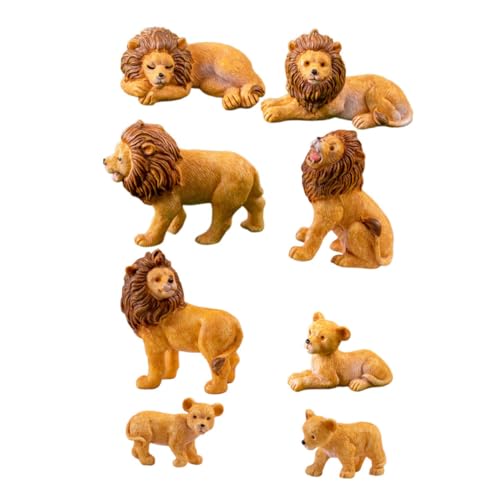 Milisten 8 Stück Mini- bastelset basteln Miniatur-Löwen- aus Harz Tiermodell kleine Löwenstatue Miniatur-Löwendekoration Tischplatte Ornament Löwenfiguren Milisten 8 Stück Mini- bastelset basteln Miniatur-Löwen- aus Harz Tiermodell kleine Löwenstatue Miniatur-Löwendekoration Tischplatte Ornament Löwenfiguren von Milisten