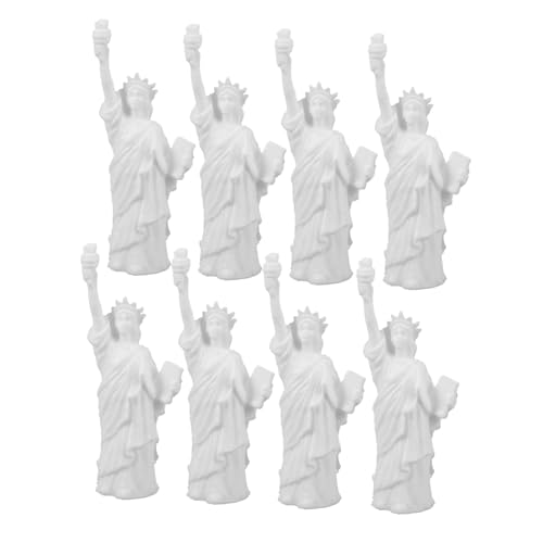 Milisten 8 Stück Miniatur Statue Modellkit Realistische Freiheitsstatue für Puppenhaus und York Souvenir Dekofigur für Sammler Milisten 8 Stück Miniatur Statue Modellkit Realistische Freiheitsstatue für Puppenhaus und York Souvenir Dekofigur für Sammler von Milisten