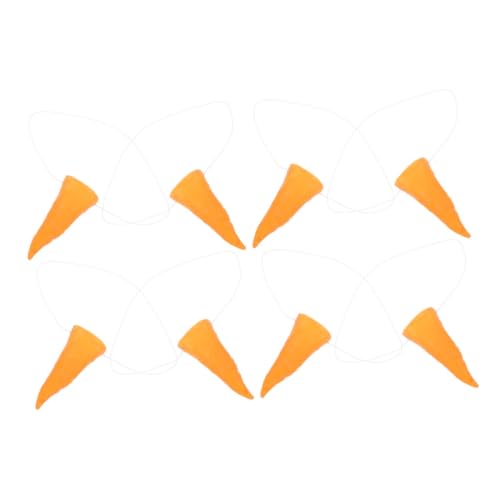 Milisten 8 Stück Nase kleben dekorative Schneemannnase Zubehör für Karnevalspartys Schneemann-Nasenstütze Karottennase für Schneemann Cosplay Schneemannnase Vinyl Orange Milisten 8 Stück Nase kleben dekorative Schneemannnase Zubehör für Karnevalspartys Schneemann-Nasenstütze Karottennase für Schneemann Cosplay Schneemannnase Vinyl Orange von Milisten