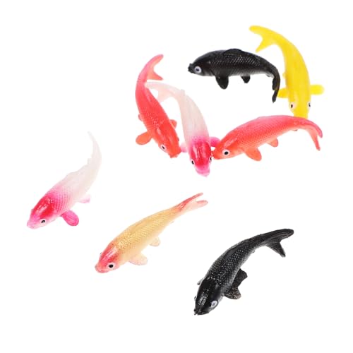 Milisten 8stücke Miniatur Goldfisch Figuren Für Maßstab Dekoration Für Mikrolandschaften Und Projekte Sicherem Lebensechte Simulation von Milisten