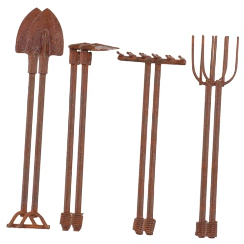 Milisten 8 Stück Retro -Mini -Werkzeuge Schaufel Gartenarbeit Zubehör für den Miniatur-Feengarten Nivellierung Puppenhaus-Gartenwerkzeug Mini-Gartengerät Eisen Brown Milisten 8 Stück Retro -Mini -Werkzeuge Schaufel Gartenarbeit Zubehör für den Miniatur-Feengarten Nivellierung Puppenhaus-Gartenwerkzeug Mini-Gartengerät Eisen Brown von Milisten