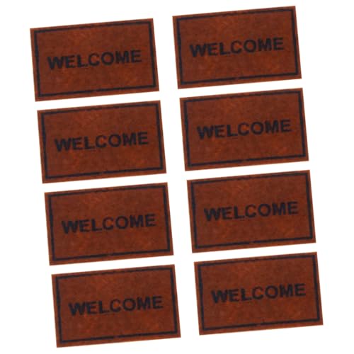 Milisten 8 Stück Simulierter Nicht gewebter Teppich Puppe Willkommen winzig klein Teppiche Miniatur-Teppich Mini-Zubehör Mini-Fußmatten- Spielhaus Teppichdekor Mini-Teppich Vlies Milisten 8 Stück Simulierter Nicht gewebter Teppich Puppe Willkommen winzig klein Teppiche Miniatur-Teppich Mini-Zubehör Mini-Fußmatten- Spielhaus Teppichdekor Mini-Teppich Vlies von Milisten