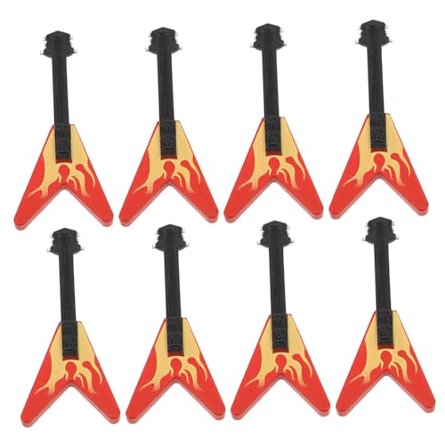 Milisten 8 Stück Simuliertes Gitarrenmodell Mini-E-Gitarre Mini-Gitarrenspielzeug Mini -Figur Gitarrendekor musikalisches Vorbild Miniaturmodell Einer E-Gitarre Plastik Milisten 8 Stück Simuliertes Gitarrenmodell Mini-E-Gitarre Mini-Gitarrenspielzeug Mini -Figur Gitarrendekor musikalisches Vorbild Miniaturmodell Einer E-Gitarre Plastik von Milisten