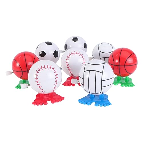 Milisten 8 Stück Teiliges Aufziehspielzeug für Ball Designs für Jungen und Leicht und Tragbar für Spielspaß zu Hause oder Unterwegs von Milisten