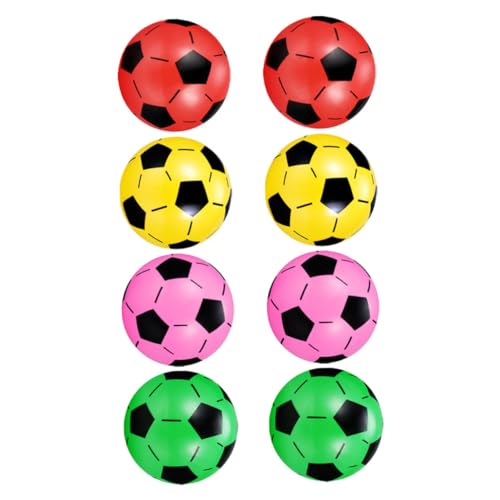 Milisten 8 Stück Teiliges Fußball Aufblasbare Plastikbälle für Drinnen und Draußen für Spiel und Sportaktivitäten Zufällige Farbe Zufällige Farbe von Milisten