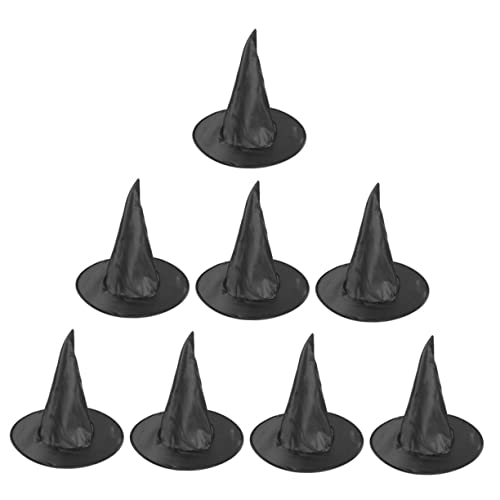 Milisten 8 Stück Teiliges Halloween Hexenhüte mit Breiter Krempe Kostümzubehör für Halloween und Cosplay Events Elegant und Auffällig von Milisten