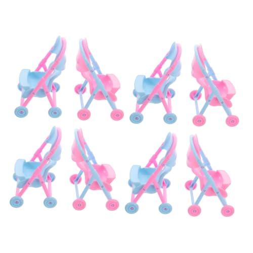 Milisten 8 Stück Teiliges Mini Puppenwagen aus Kunststoff Detailgetreuer Puppenbuggy Stabile Miniatur Kinderwagen für Kreatives Rollenspiel und Puppenhaus Zubehör Milisten 8 Stück Teiliges Mini Puppenwagen aus Kunststoff Detailgetreuer Puppenbuggy Stabile Miniatur Kinderwagen für Kreatives Rollenspiel und Puppenhaus Zubehör von Milisten