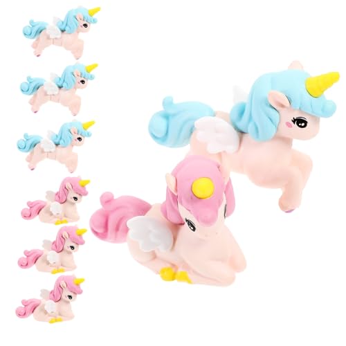 Milisten 8 Stück Teiliges Miniatur Einhorn Deko aus Widerstandsfähigem Resin Farbenfrohe Niedliche Miniaturfiguren für Kuchen Puppenhäuser Mikrolandschaften und Geschenkideen für Milisten 8 Stück Teiliges Miniatur Einhorn Deko aus Widerstandsfähigem Resin Farbenfrohe Niedliche Miniaturfiguren für Kuchen Puppenhäuser Mikrolandschaften und Geschenkideen für von Milisten