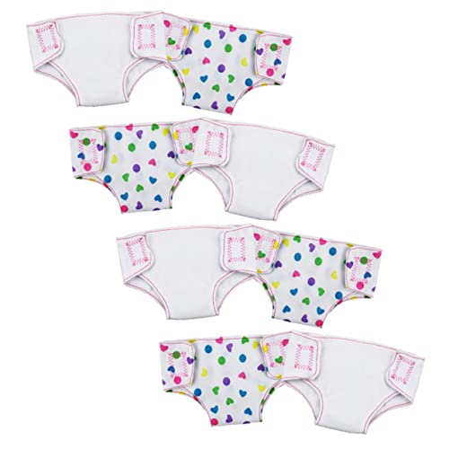 Milisten 8 Stück Teiliges Niedlicher Puppenbekleidung Puppenunterwäsche und Puppenwindeln für Kreatives Zufälliger Stil für DIY und Puppenaccessoires von Milisten