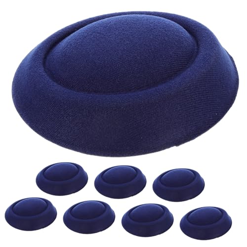 Milisten 8 Stück Teiliges Pillbox Fascinator Hüte in Vielseitige Kleine Hutbasis aus EVA und Sicher und Bequem für DIY Haaraccessoires Cosplay Partys und Geschenkideen von Milisten
