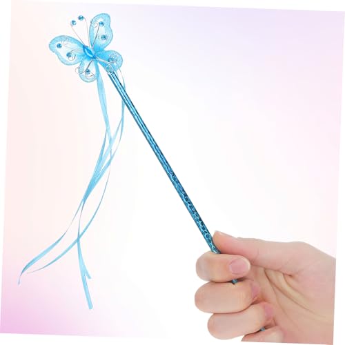 Milisten 8 Stück Teiliges Schmetterling Fairy Zauberstäbe mit Bändern Hochwertige Kunststoffstäbe für Mädchen Party und Dress Up Requisiten Elegant und Sicher von Milisten