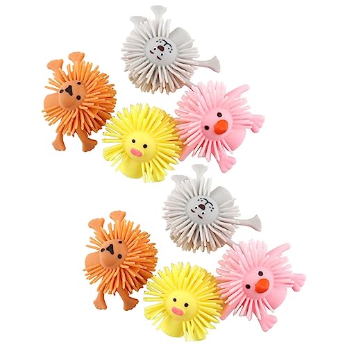Milisten 8 Stück Teiliges Set Bunter TPR Tier Fingerpuppen Sensory Toy Weiche für Eltern Junge Mädchen Interaktion und Partyspaß Geeignet von Milisten