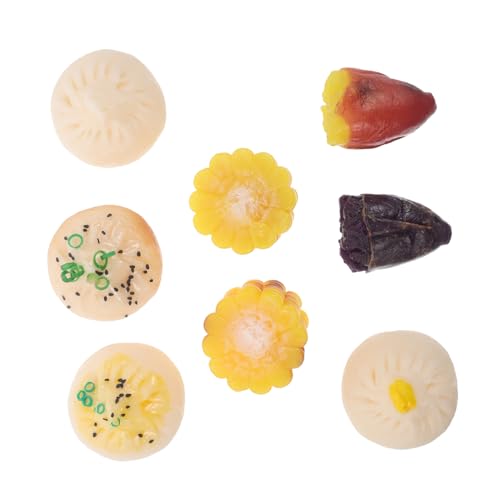 Milisten 8 Stück Teiliges Set Simulierte Lebensmittelmodelle für Realistische Deko Accessoires für Spielküche Gefälschte Brötchen Süßkartoffel Mais Kreatives Rollenspielspielzeug Milisten 8 Stück Teiliges Set Simulierte Lebensmittelmodelle für Realistische Deko Accessoires für Spielküche Gefälschte Brötchen Süßkartoffel Mais Kreatives Rollenspielspielzeug von Milisten