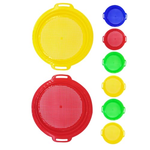 Milisten 8-Teiliges Set Sandsiebe Sandsieb für Strand kleines Sieb Sandsieb-Set Sandsiebschaufel Strandsichter Strandspielzeug Sandsieb für den Strand Plastik Milisten 8-Teiliges Set Sandsiebe Sandsieb für Strand kleines Sieb Sandsieb-Set Sandsiebschaufel Strandsichter Strandspielzeug Sandsieb für den Strand Plastik von Milisten