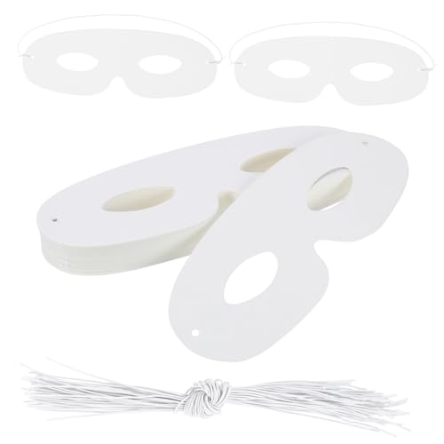 Milisten 80 Stück Weiße Unbemalte Papiermasken für DIY Leichte Bastelmasken für Karneval Cosplay und Partys für Gruppenaktivitäten und Kreative Designs Milisten 80 Stück Weiße Unbemalte Papiermasken für DIY Leichte Bastelmasken für Karneval Cosplay und Partys für Gruppenaktivitäten und Kreative Designs von Milisten