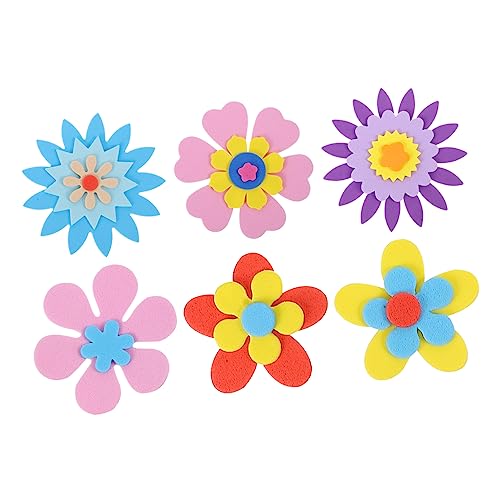 Milisten 81 Stück Eva Aufkleber Bastelset Teilig Selbstklebende Schaumstoffblumen für Kreative DIY Bastelmaterialien Sicher und für Schulprojekte und von Milisten