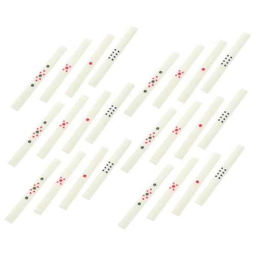 Milisten 88 Stück Chip-Stick Chinesische Mahjong-wertung Mahjong-kartenspiel Chinesische Brettspiele Mahjongg-zubehör Beige Plastik von Milisten