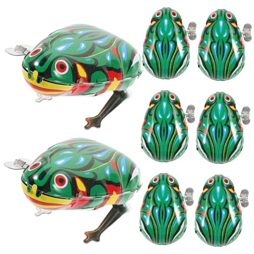 Milisten 8Stücke Aufziehspielzeug Frosch Kognitive Spielzeuge Für Aufziehbare Tiere Für Jungen Und Fördert Die Kreativität Und Motorik Grün Milisten 8Stücke Aufziehspielzeug Frosch Kognitive Spielzeuge Für Aufziehbare Tiere Für Jungen Und Fördert Die Kreativität Und Motorik Grün von Milisten