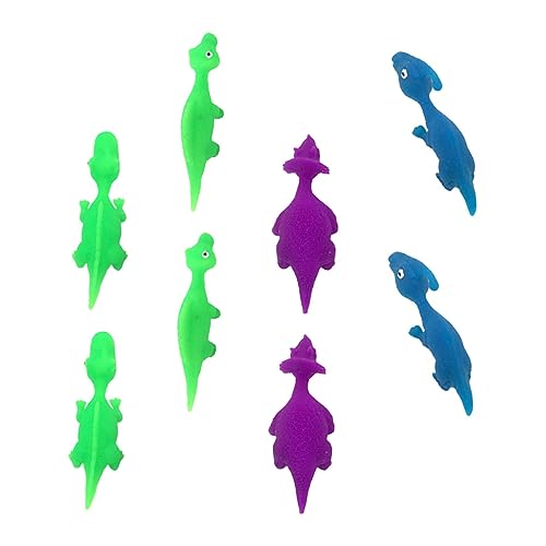 Milisten 8Stücke Dinosaurier Fingerspielzeug Lustiges Katapultspielzeug Zufälligen Farben für Partys und Gemeinsame Fördert Freundschaft von Milisten