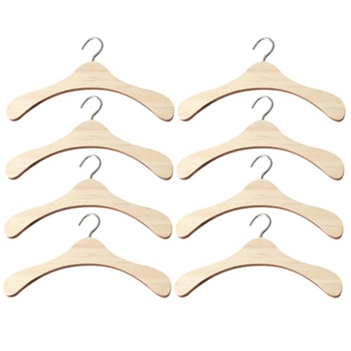 Milisten 8Stücke Kleiderbügel für Puppen Lebensechte Simulation Aufbewahrung für Puppenkleidung für Puppenhaus Dekoration und Milisten 8Stücke Kleiderbügel für Puppen Lebensechte Simulation Aufbewahrung für Puppenkleidung für Puppenhaus Dekoration und von Milisten