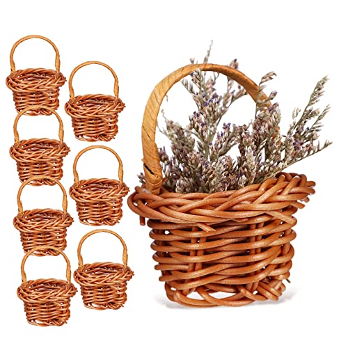 Milisten 8Stücke Körbe Aus Rattan Dekorative Miniaturspielzeuge Für Puppenhaus Für Mini Landschaften Und Kinderspielzeug Kompakt Und Leicht Mit Praktischem Griff Milisten 8Stücke Körbe Aus Rattan Dekorative Miniaturspielzeuge Für Puppenhaus Für Mini Landschaften Und Kinderspielzeug Kompakt Und Leicht Mit Praktischem Griff von Milisten