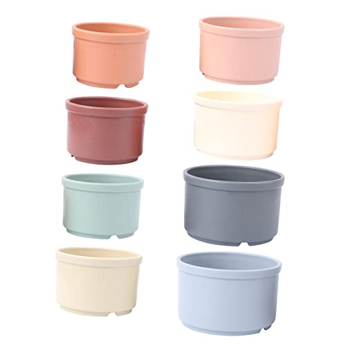 Milisten 8Stücke Kreative Stapelbecher Badespielzeug Für Geometrische Formen Und Farben Sicheres Duschspielzeug Für Badewanne Fördert Hand Auge Koordination Milisten 8Stücke Kreative Stapelbecher Badespielzeug Für Geometrische Formen Und Farben Sicheres Duschspielzeug Für Badewanne Fördert Hand Auge Koordination von Milisten