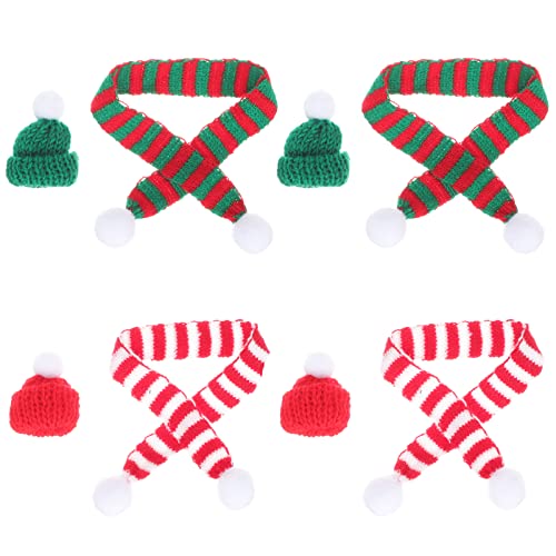 Milisten 8Stücke Strickflaschenabdeckungen mit Mini Weihnachtsschals und Weihnachtsdekoration für Weinflaschen Puppen und Kunsthandwerk Rot und Grün Milisten 8Stücke Strickflaschenabdeckungen mit Mini Weihnachtsschals und Weihnachtsdekoration für Weinflaschen Puppen und Kunsthandwerk Rot und Grün von Milisten