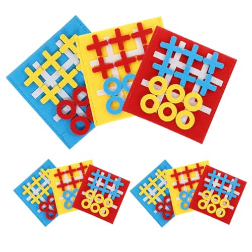Milisten 9 Stück Felt Mini Ticktacktoe Spielset Teilig Farben Tragbares Denkspiel für Familienspiele Interaktives Partyspiel Vernunft und Problemlösung Milisten 9 Stück Felt Mini Ticktacktoe Spielset Teilig Farben Tragbares Denkspiel für Familienspiele Interaktives Partyspiel Vernunft und Problemlösung von Milisten
