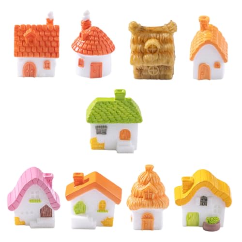 Milisten 9 Stück Teiliges Miniatur Haus aus Robustem Harz Detailreiche Miniaturhäuser mit Reetdach Vielseitige DIY Figuren für Feengärten Mikrolandschaften Bonsai und Terrarien Kompakt und Milisten 9 Stück Teiliges Miniatur Haus aus Robustem Harz Detailreiche Miniaturhäuser mit Reetdach Vielseitige DIY Figuren für Feengärten Mikrolandschaften Bonsai und Terrarien Kompakt und von Milisten