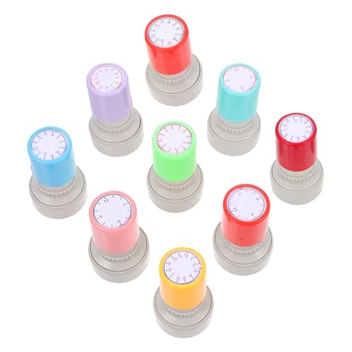 Milisten 9 Stück Uhrensiegel Stempel Kind Zeit Lernen Siegel Lehrmittel für Uhren Lehrstampfer Abs Zufällige Farbe Milisten 9 Stück Uhrensiegel Stempel Kind Zeit Lernen Siegel Lehrmittel für Uhren Lehrstampfer Abs Zufällige Farbe von Milisten