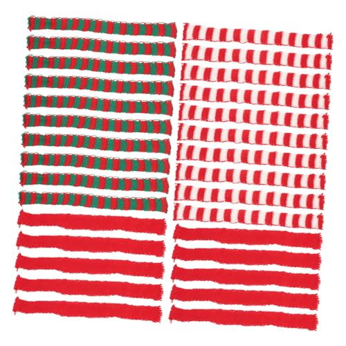 Milisten 90 Stck. Teiliges Mini Weihnachtsschals aus Gestricktem Garn Rot Weiß und Rot Grün Gestreift Filigrane Puppenschals für Weihnachtsdekoration Festliche Party Accessoires Milisten 90 Stck. Teiliges Mini Weihnachtsschals aus Gestricktem Garn Rot Weiß und Rot Grün Gestreift Filigrane Puppenschals für Weihnachtsdekoration Festliche Party Accessoires von Milisten
