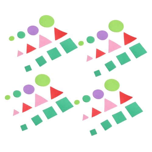 Milisten 960 Stück Selbstklebende Geometrische Schaumstoff Aufkleber Für Flexible Formen Für DIY Dekoration Und Lernspiele Im Kindergarten Und Zuhause von Milisten