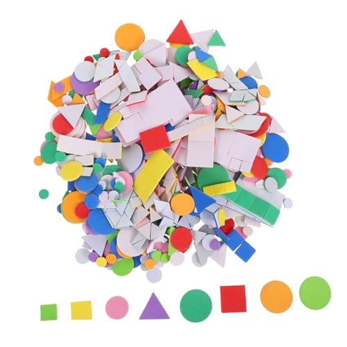 Milisten 960 Stück Teiliges Selbstklebender Schaumstoff Aufkleber mit Geometrischen Formen Kinderfreundlich und Sicher für Kreative Bastelprojekte Frühkindliche Lernhilfe Vielseitige Wand Milisten 960 Stück Teiliges Selbstklebender Schaumstoff Aufkleber mit Geometrischen Formen Kinderfreundlich und Sicher für Kreative Bastelprojekte Frühkindliche Lernhilfe Vielseitige Wand von Milisten