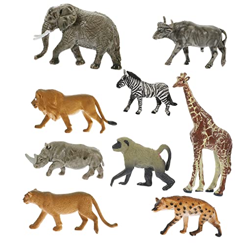 Milisten 9Stücke Teiliges Stehendes Wildtiermodell Für Simulierte Afrikanische Tiere Figuren Kinderspielzeug Und Dekoration Für Innenbereich Leicht Und Langlebig Milisten 9Stücke Teiliges Stehendes Wildtiermodell Für Simulierte Afrikanische Tiere Figuren Kinderspielzeug Und Dekoration Für Innenbereich Leicht Und Langlebig von Milisten
