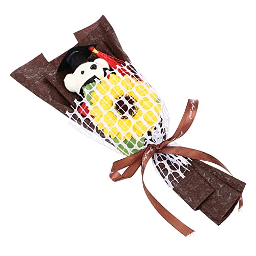 Milisten Abschluss Bärenstrauß Karikatur Puppe Zeichen aufdecken Du Größe groß büro Dekoration Office Decoration wohnzimmerdeko Abschlussbouquet Bärenstrauß Schaum Coffee von Milisten